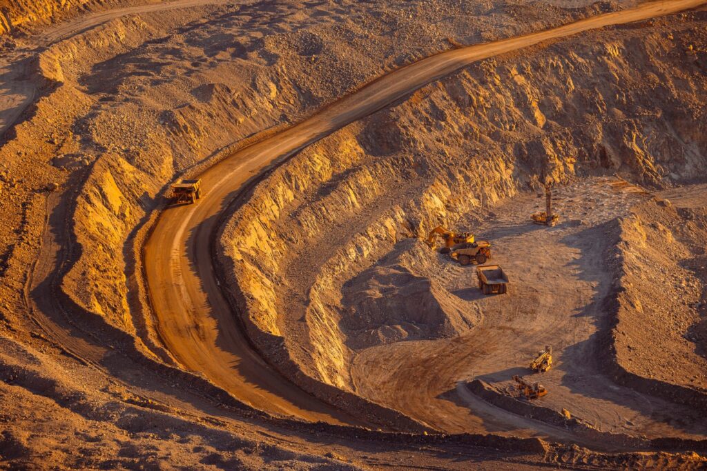 Open-pit mine representing Qotho Minerals proficiency testing programme